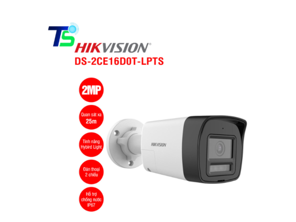 Camera HDTVI 2MP HIKVISION DS-2CE16D0T-LPTS