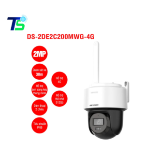 Camera IP Mini PT 2MP, 4G HIKVISION DS-2DE2C200MWG-4G