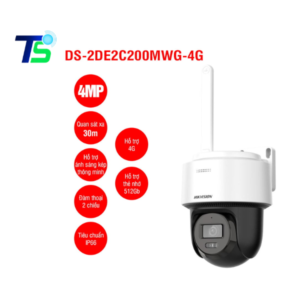 Camera IP Mini PT 4MP, 4G HIKVISION DS-2DE2C400MWG-4G