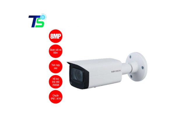 Camera IP thân trụ 8MP KBVISION KX-CAi8205MN2-A