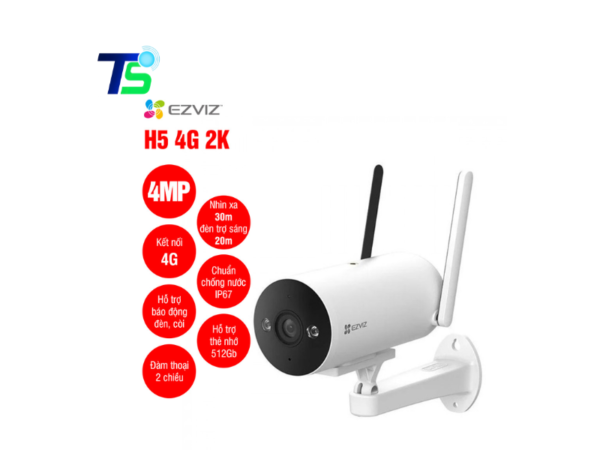 Camera ngoài trời không dây EZVIZ H5 4G 2K