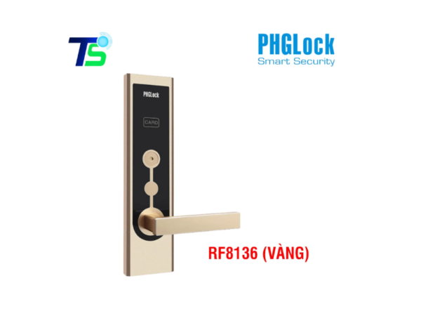 Khóa cửa khách sạn PHGLOCK RF8136 (Vàng)