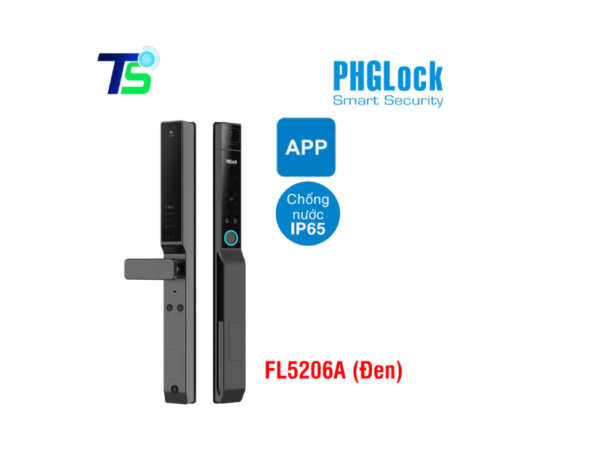 Khóa điện tử cho cửa nhôm PHGLOCK FL5206A (Đen)