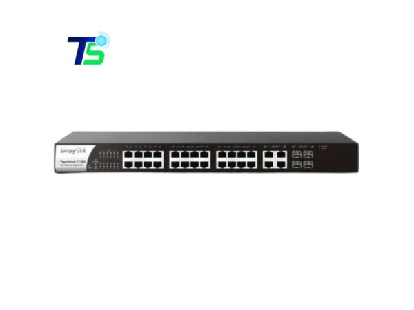 Switch PoE 24 cổng Draytek VigorSwitch P1282